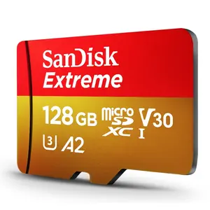 SanDisk Kartu Memori Mikro Ekstrim, Kartu Memori SD 32GB 64GB UHS-I 128GB U3 V30 A2 4K SD Mikro 256GB 400GB/Kartu SD Kelas 10 SDHC SDXC