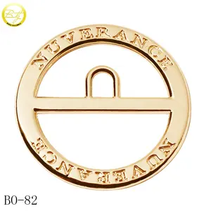 Custom Water Resistant O Ring Maker Zinc Alloy Bikini Accessory Gold Buckle Engraved Name Round Adjuster For Underwear