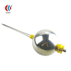 Paratonnerre KERBS en acier inoxydable 2m à pointe sphérique pour la protection des bâtiments - Product Image 4