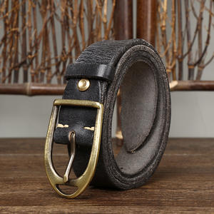 Wash Vintage Do Old Pure Cowhide Crack <span class=keywords><strong>Ceinture</strong></span> Hommes En <span class=keywords><strong>Cuir</strong></span> Aiguille Boucle Tendance Personnalité Cowboy Casual <span class=keywords><strong>Ceinture</strong></span> - Product Image 3