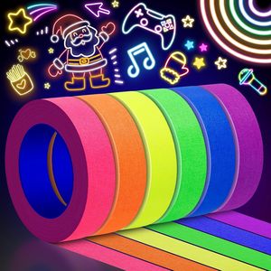 Ruban fluorescent réactif aux UV, ruban de marquage et de décoration néon multicolore pour fêtes, festivals, événements, boîtes de nuit et artisanat - Product Image 3