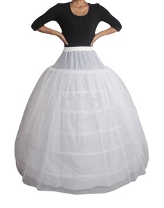 Femme Filles Robe de mariée Crinoline Large Fishtail Petticoat for Wedding Dress Single Steel 3 Ring 6 Steel Ruffled Wedding Acces - Product Image 5