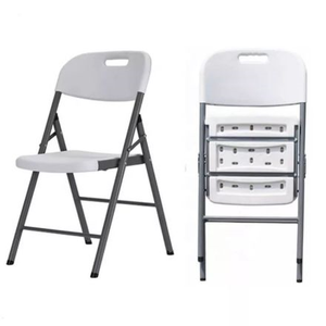 Cheap Wholesale Outdoor <b>Garden</b> White HDPE Plastic <b>Folding</b> <b>Chair</b> for Party Wedding - Product Image 4