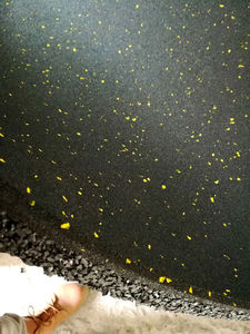 Oem 1000 X 1000 X 35mm Thick Full <strong>Black</strong> High Density Safety Mat For Gym Free Weights Zone Gym Rubber Flooring - Product Image 3