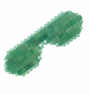 Beauty Promotional Gift Small Size Hand-woven Massage Products Skincare Tools natural jade eye mask for puffy eyes - Product Image 1