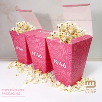 Seau à popcorn en papier de haute qualité, jetable, pour collations, chips, popcorn, 32 oz, 46 oz, logo personnalisé, gobelet en papier pour popcorn