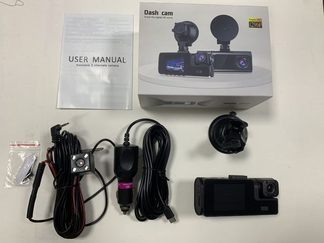 C309 Dash Cam, Wi-Fi HD, Mobile Connectivity, Three Lenses, Parking Monitoring with Night Vision, Car Camera