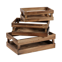Fabricant professionnel fait à la main en gros palette en bois nourriture pas cher rustique décor à la maison boîte en bois cas de service stockage caisse en bois
