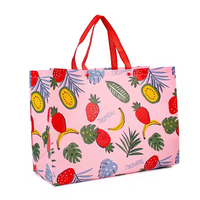 Sac fourre-tout non tissé de taille moyenne avec logo personnalisé Eco-Carry Sac à provisions à sublimation réutilisable et recyclable en PP
