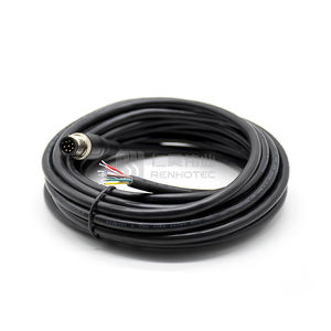 M12 штепсельный прямой разлитой кабель с круговым проводом штекер разъем 8pin - Product Image 5