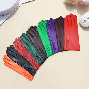 Gants en cuir de mouton à la mode pour femmes, vente en gros, gants en cuir véritable de bonne qualité pour femmes - Product Image 1