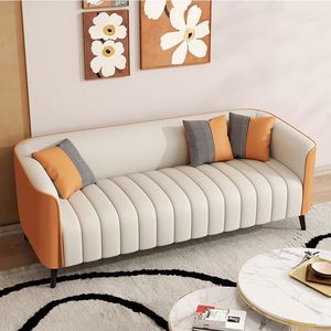 Italian Style Light Luxury <b>Sofa</b> PT903 Two Or Three Seater Color Blocked <b>For</b> Small Apartments Office Use - Product Image 1