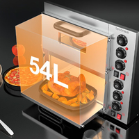 Four à pizza grande capacité 12 pouces Four électrique pour pizza 300 degrés Four à double étage Commercial