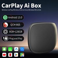Wireless CarPlay Android Auto AI Box Android 13 Trois-en-un Plug-and-Play Interconnexion voiture-ordinateur 8 + 128 Support YouTube