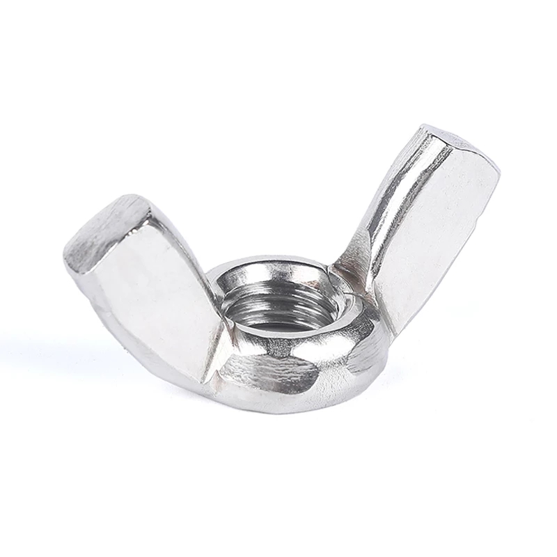 M3 304 Stainless Steel Hand Tighten Butterfly Nut Ingot Wing Nuts