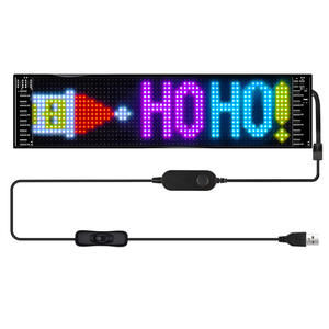Écran publicitaire LED ultra-mince et flexible USB pour voiture Accessoires intérieurs électroniques souples pour signalisation automobile - Product Image 5