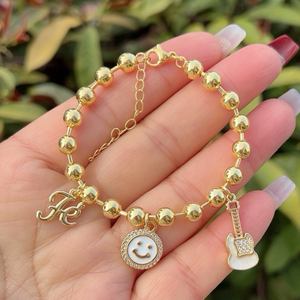 Pulsera Jinyuan Ajustable de <span class=keywords><strong>San</strong></span> <span class=keywords><strong>Benito</strong></span>, Hecha a Mano con Cuentas Chapadas en Oro, para Mujeres y Hombres, Joyería para Bodas, Fiestas y Regalos - Product Image 2