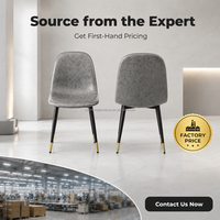 Chaise de salle à manger moderne en forme de coquille, durable, avec dossier et assise rembourrés imperméables, pieds en métal, pour la maison, les restaurants, les hôtels, les salons