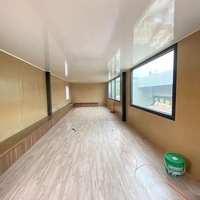 Appartement complet meublé, maison préfabriquée en conteneur à étage unique, maison préfabriquée en kit avec salle de bain et cuisine, fabriquée en Chine
