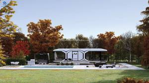 Casa Cápsula Diseños Casa Contenedor para Dormir Casa para <span class=keywords><strong>Hotel</strong></span> Contenedor Casas Cabaña Villa para Exteriores Modulares Casas Capsula - Product Image 3