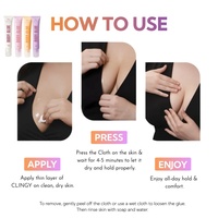 Colle corporelle transparente résistante à la transpiration et au lavage à l'eau pour vêtements, idéale pour les robes décolletées, soutiens-gorge, perruques, chaussettes, bas et justaucorps