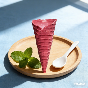 13.5cm Eco-Friendly Plastic <b>Foam</b> Hollow Artificial Food Model for Ice Cream Shop Exercise Display White Pink Circular <b>Crafts</b> - Product Image 5