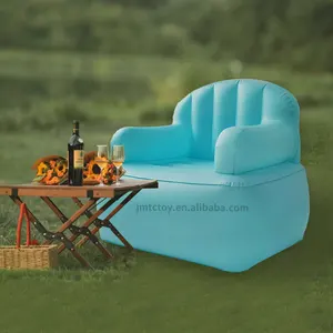 Bolsa perezosa para acampar al aire libre sofá de aire PVC Silla de aire individual asiento sillón sofá inflable