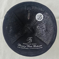 Kippa de pana Top Kipot con logo personalizado, sombrero de Bar Mitzvah, yarmulke judío, kippa judía diaria, kippot para exteriores, para regalo.