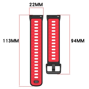 สายนาฬิกาซิลิโคนนิ่มสำหรับ coros <span class=keywords><strong>Pace</strong></span> 4 realme Watch5 <span class=keywords><strong>Xiaomi</strong></span> Watch5หัวเข็มขัดสแตนเลส - Product Image 5