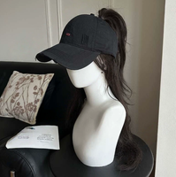 Casquette de baseball d'été polyvalente à visière ouverte, effet amincissant pour le visage, idéale pour queues de cheval hautes, protection solaire