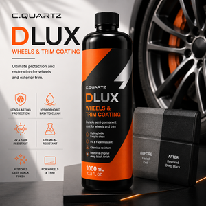 CQUARTZ D LUX 1000 มล. น้ำยาเคลือบเซรามิกสำหรับล้อและขอบประตู ป้องกันน้ำเกาะ ปกป้องขอบล้อ ฟื้นฟูพลาสติก ป้องกันรังสียูวี ทนทานต่อสารเคมี - Product Image 5