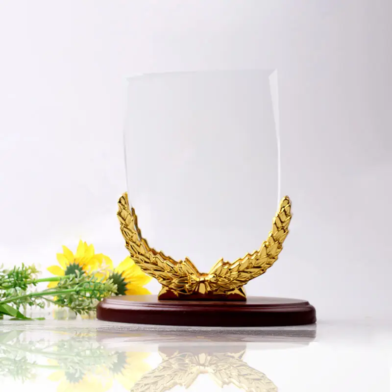 Kỷ Niệm Giải Thưởng Trống Rõ Ràng Crystal Glass Trophy Cho Tùy Chỉnh