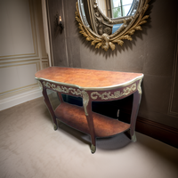 Table Console de salon classique italienne antique en bois royal sculpté traditionnel et élégant Table d'entrée pour maison