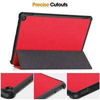 Nouveauté : Étui pour tablette PC en PU pour Fire HD 10e génération 2023, ultra fin, pliable en trois parties