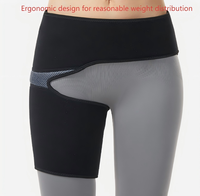 Attelle de soutien de la hanche réglable avec compression, pour la cuisse, les ischio-jambiers et le bas du dos, soulagement de la sciatique, stabilisateur de hanche pour la récupération