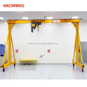 Grúa pórtico móvil de montaje rápido con estructura de acero de 1 tonelada y polipasto eléctrico - Product Image 4