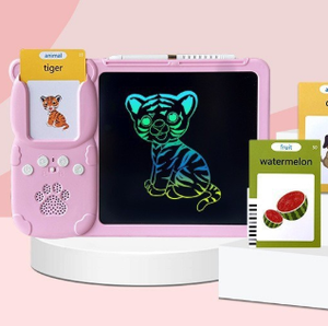 Bảng vẽ trẻ em 8.5 inch Đồ chơi bằng nhựa khai sáng trí tuệ giáo dục sớm Máy Thẻ Tiếng Anh Trung Quốc - Product Image 3