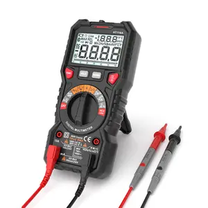 HABOTEST Multitester Digital, RMS asli dengan kapasitansi Analog Multitester untuk ahli listrik HT118A