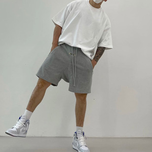 Pantaloncini Sportivi in Cotone per Allenamento, Abbigliamento Casual, Fitness, Corsa e Palestra - Product Image 4