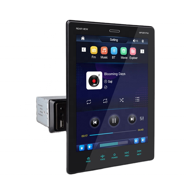 Detachable 1 Din 9.5inch Mp5 Car Radio with Carplay/Android Auto Vertical Screen Mp5 Player Multimedia Stereo Car Stereo Radio