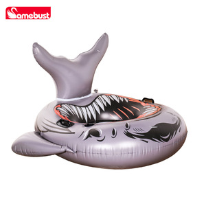 Amebust Shark <b>Inflatable</b> Lounger <b>Floating</b> Bed PVC Water Seat For Kids Swimming Pool Fun - Product Image 4