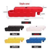 Barrière de sécurité pour aire de jeux extérieure, en plastique, remplie d'eau, pour karting enfant, flexible, mobile, séparatrice