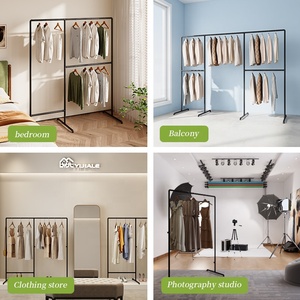 Yijiale לופט חזק צינורות חסון כבד בגדים מתל צינורות תעשייתיים בגד תליית מדף לתליית בגדים - Product Image 5