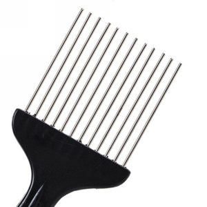 Peigne à cheveux en forme de poing, grande taille, dents en acier, outil de coiffure de salon, matériau plastique - Product Image 2