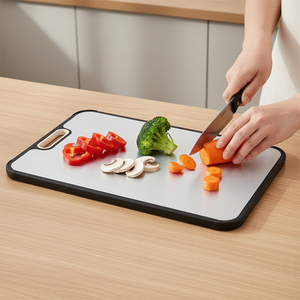 เขียงสแตนเลส/ไทเทเนียมแท้ ลดราคาพิเศษ ทนทานต่อเชื้อรา ใช้ได้สองด้าน - Product Image 4