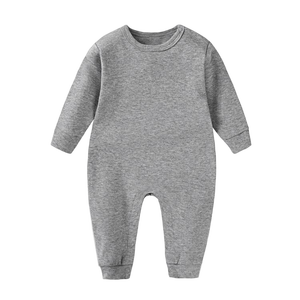 Tinta unita bianco pagliaccetto ricamato nome abbigliamento <span class=keywords><strong>per</strong></span> bambini monogramma vestiti <span class=keywords><strong>per</strong></span> neonati manica lunga in cotone - Product Image 6