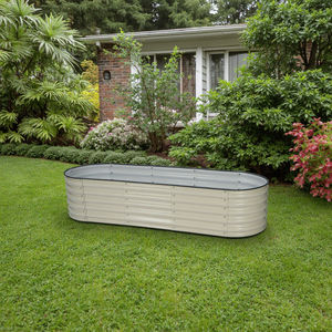 Kit di Vasi Letto Rialzato Moderno da Giardino in Metallo di Alta Qualità Grande/Piccolo con Rivestimento per Decorazione Esterna Casa Fai da Te Vivaio Vaso per Fiori e Piante - Product Image 6