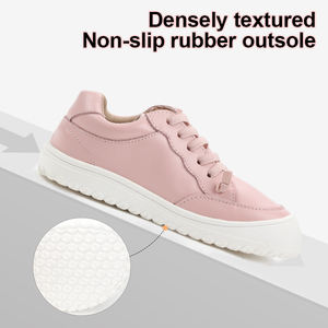 Chaussures décontractées ergonomiques minimalistes pour enfants en cuir respirant confortable avec collection de créateurs à coupe large - Product Image 6