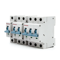 Nouveau design Mini disjoncteur MCB 4 pôles 63A 50/60Hz 6kA 10kA C65 AC 240V 4.5ka capacité de coupure 230V/380V tension nominale