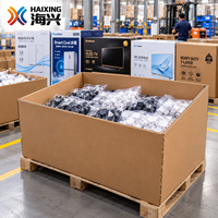 Boîte en carton robuste 7 plis à triple paroi, écologique et recyclable, pour l'exportation en vrac de vêtements et de textiles, avec gaufrage pour quincaillerie